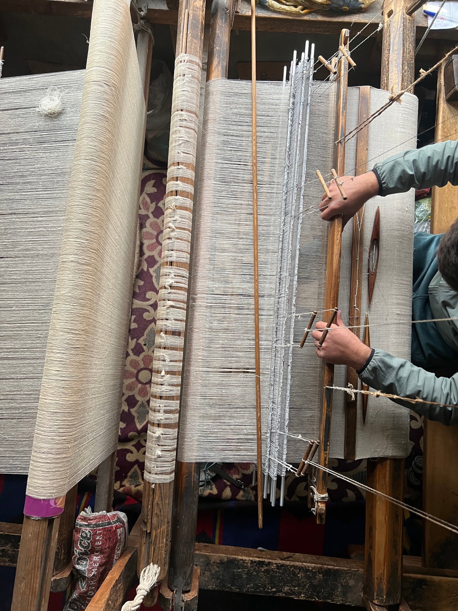 IKAT AND CHECK STOLES