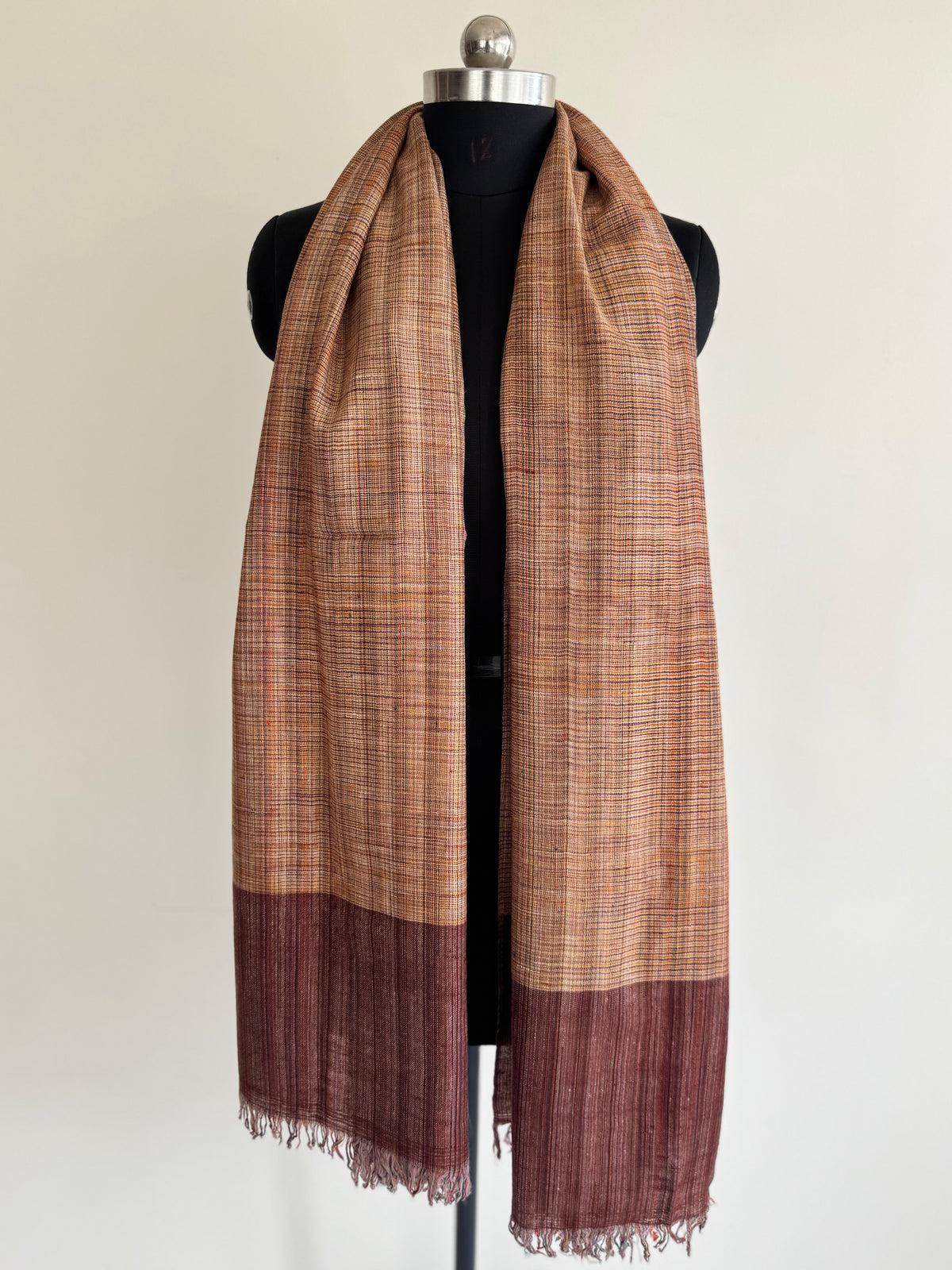 Pashmina Handloom woven strips shawl size 100 x 200 Cm