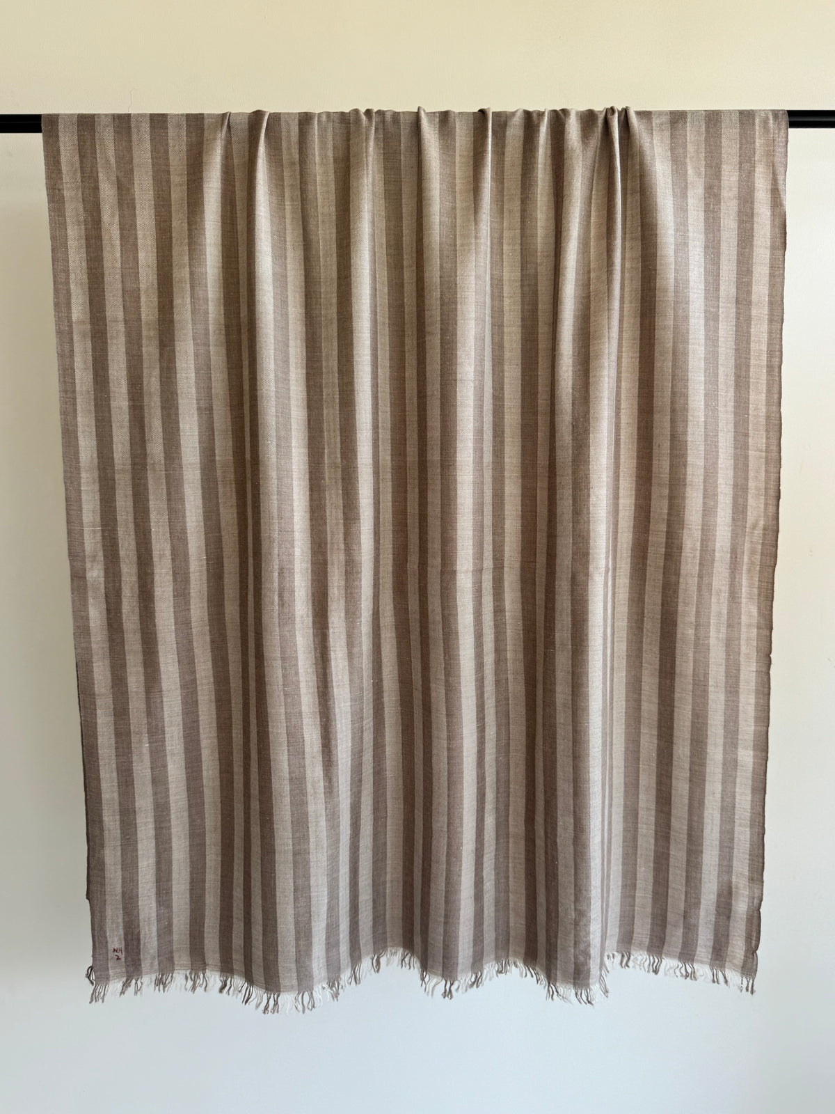Pashmina Handloom woven stripes shawl size 100 x 200 Cm