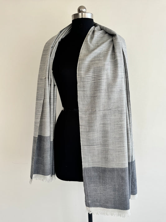 Pashmina Handloom woven strap shawl size 100 x 200 Cm