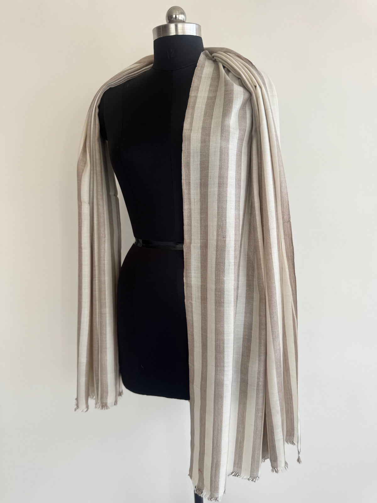 Pashmina Handloom woven strips shawl size 100 x 200 Cm