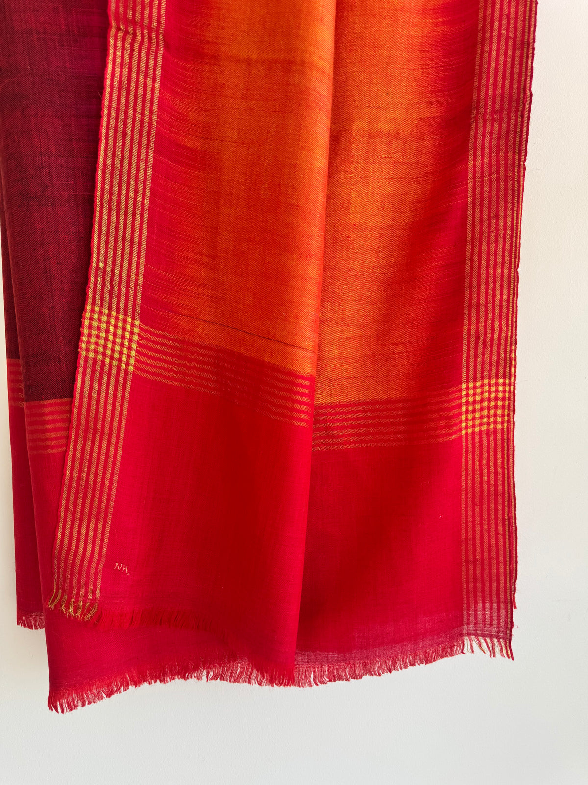 Pashmina Handloom woven ikat shawl size 100 x 200 Cm