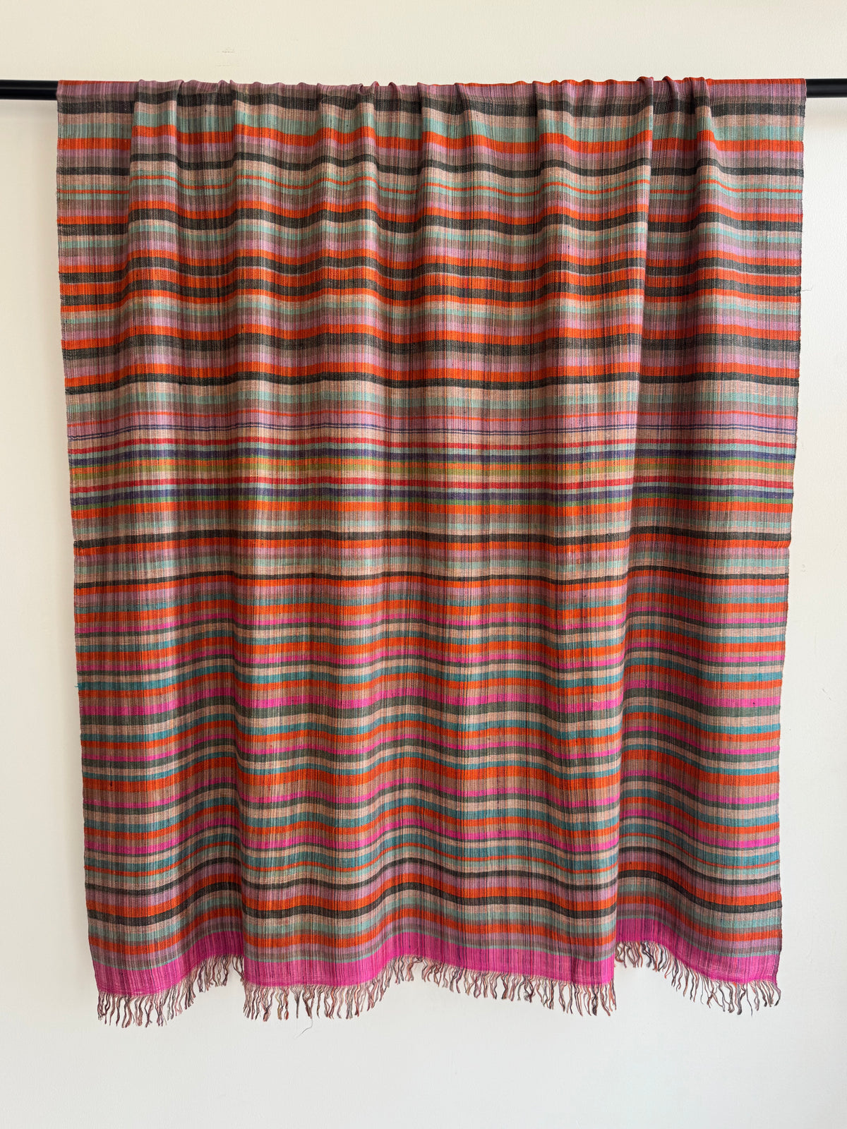 Pashmina Handloom woven strips shawl size 100 x 200 Cm