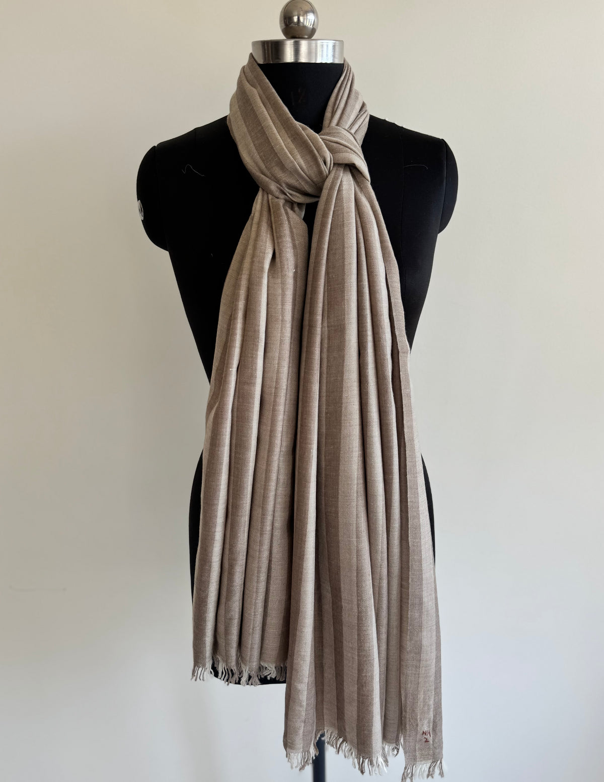 Pashmina Handloom woven strips shawl size 100 x 200 Cm