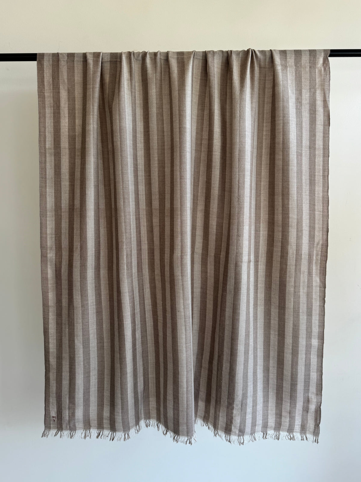 Pashmina Handloom woven stripes shawl size 100 x 200 Cm