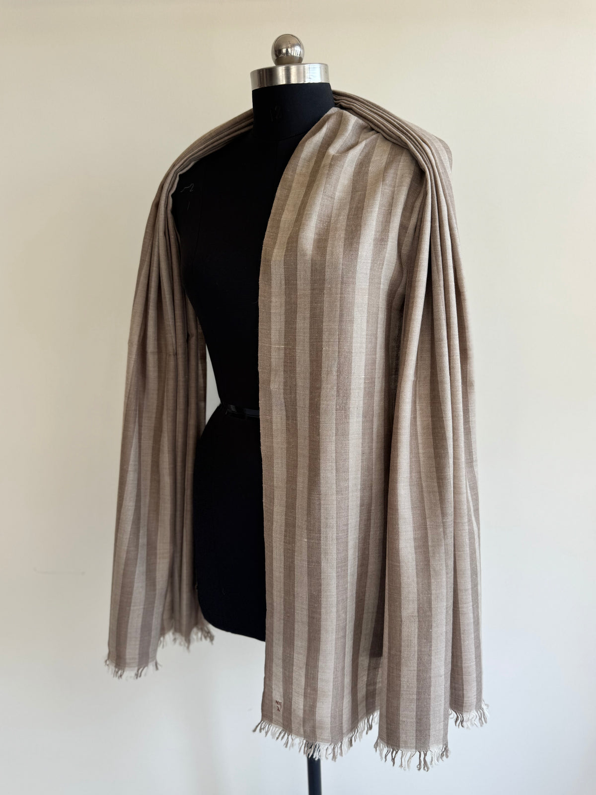 Pashmina Handloom woven strips shawl size 100 x 200 Cm
