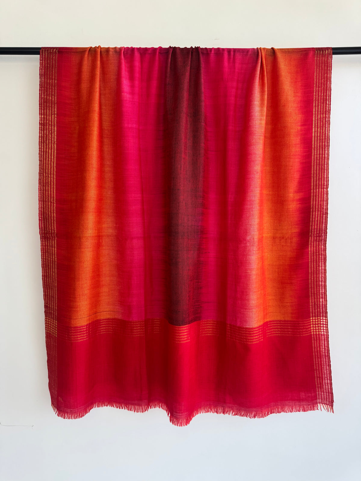 Pashmina Handloom woven ikat shawl size 100 x 200 Cm