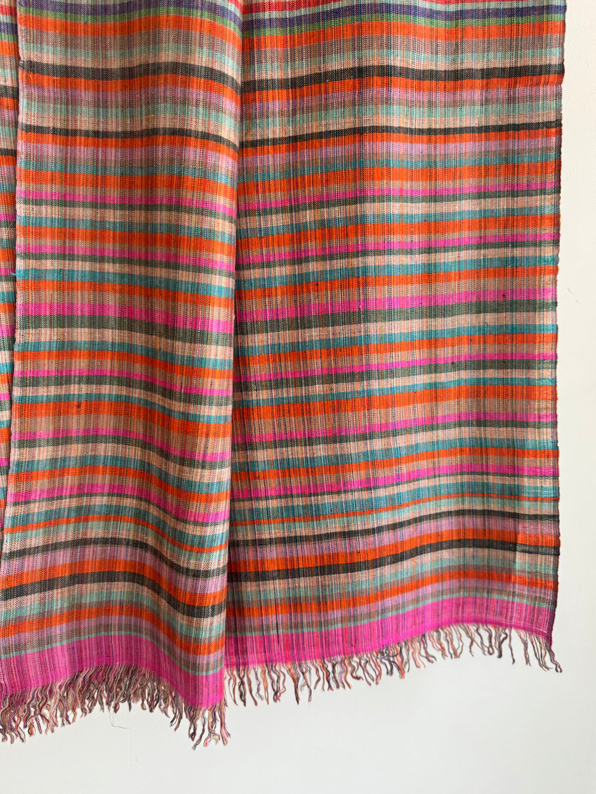 Pashmina Handloom woven strips shawl size 100 x 200 Cm