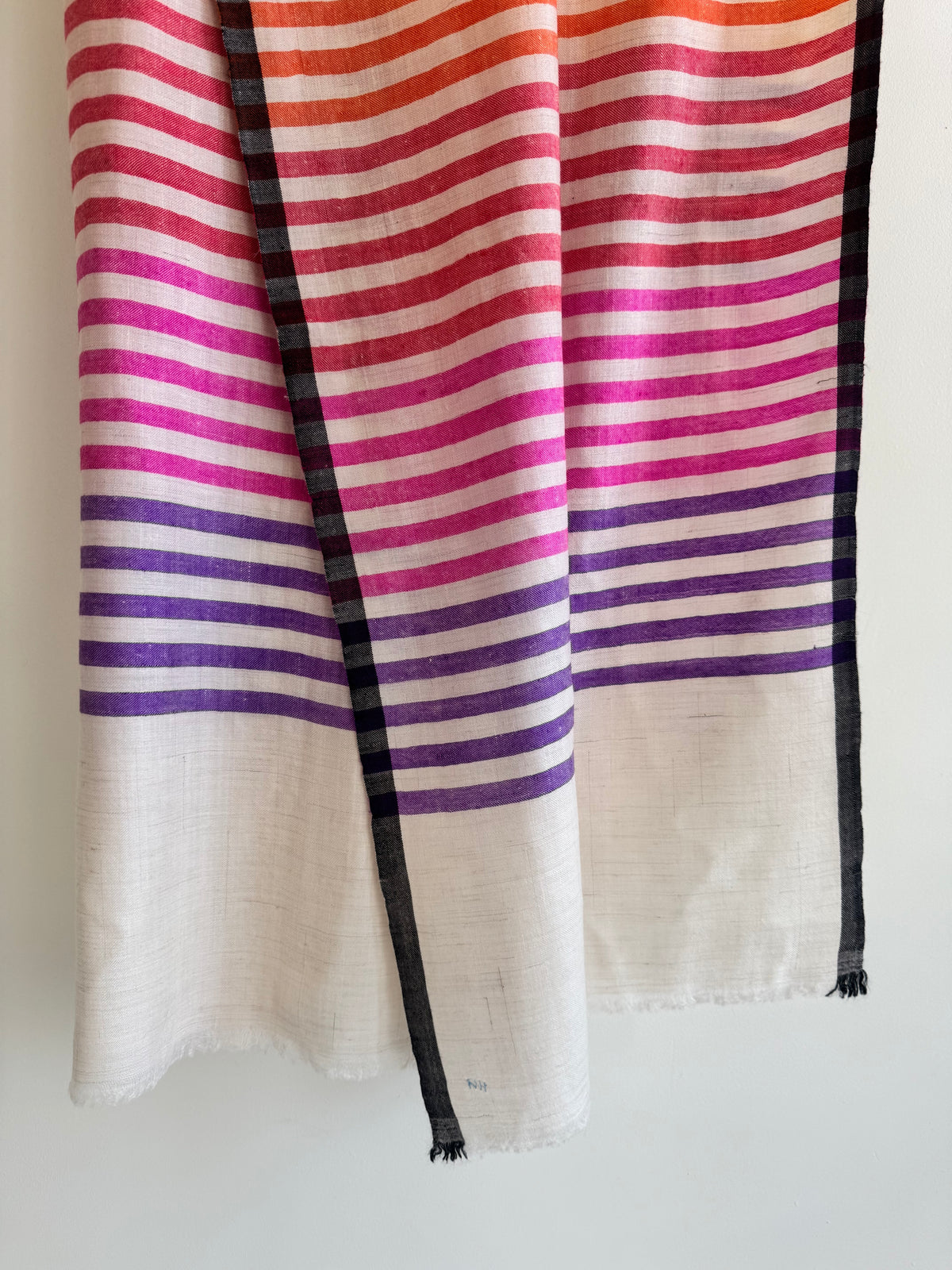 Pashmina Handloom woven strips shawl size 100 x 200 Cm
