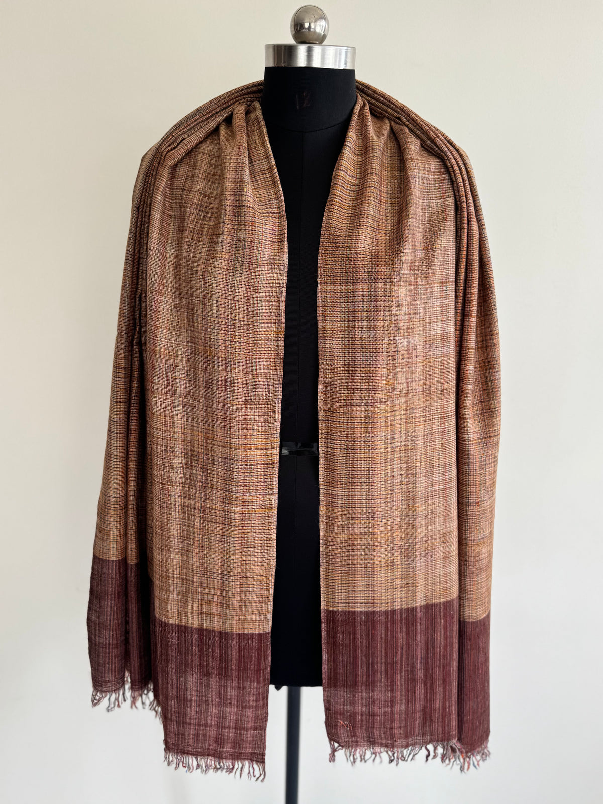 Pashmina Handloom woven strips shawl size 100 x 200 Cm