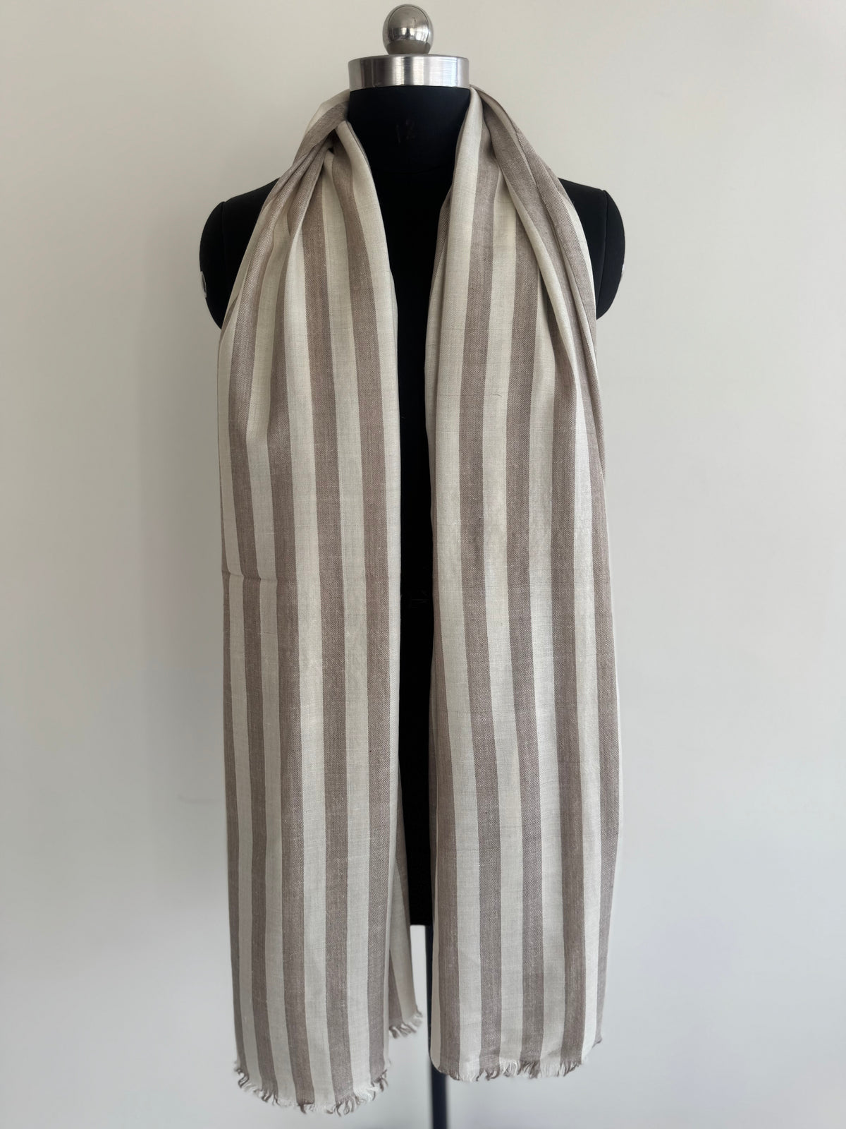 Pashmina Handloom woven strips shawl size 100 x 200 Cm