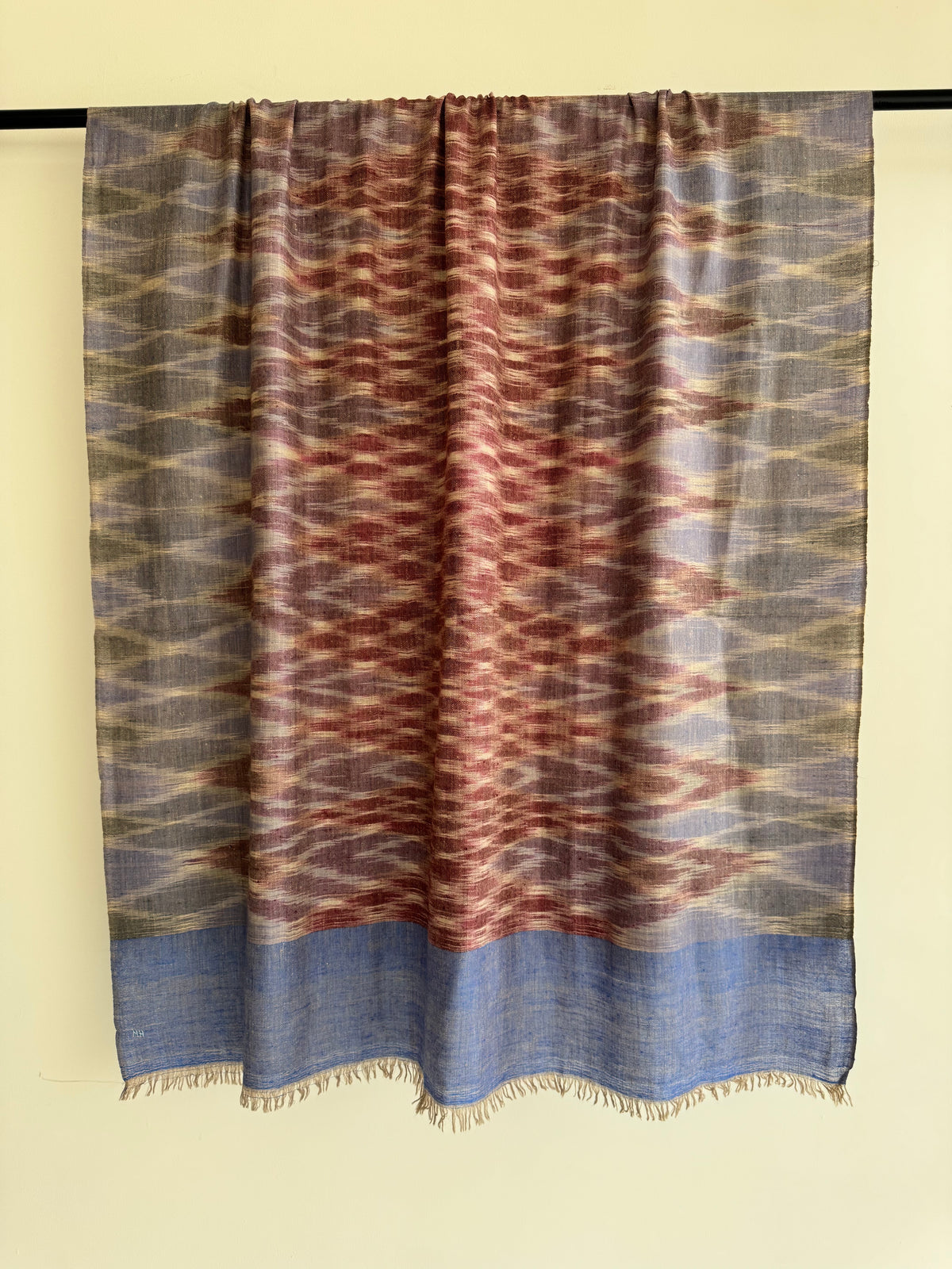 Pashmina Handloom woven ikat shawl size 100 x 200 Cm