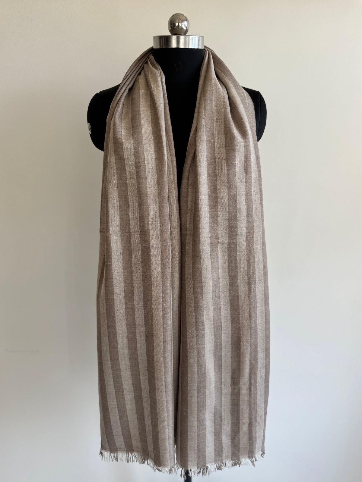 Pashmina Handloom woven strips shawl size 100 x 200 Cm