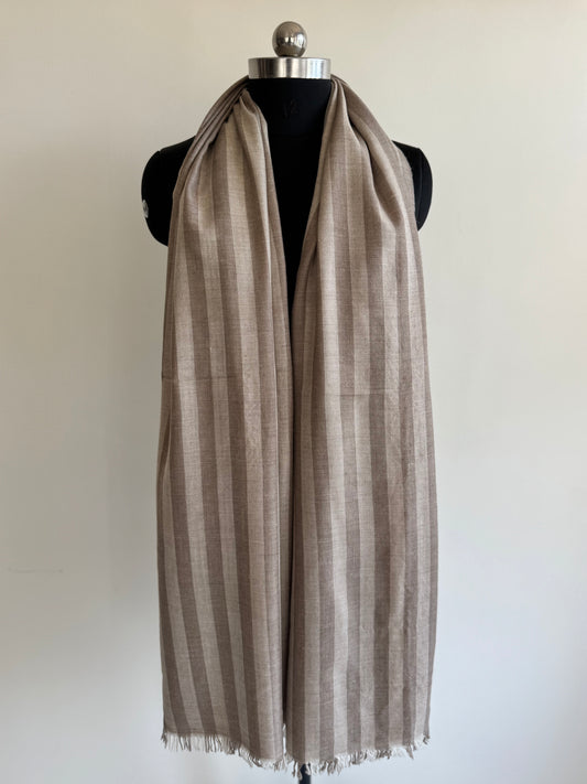 Pashmina Handloom woven strips shawl size 100 x 200 Cm