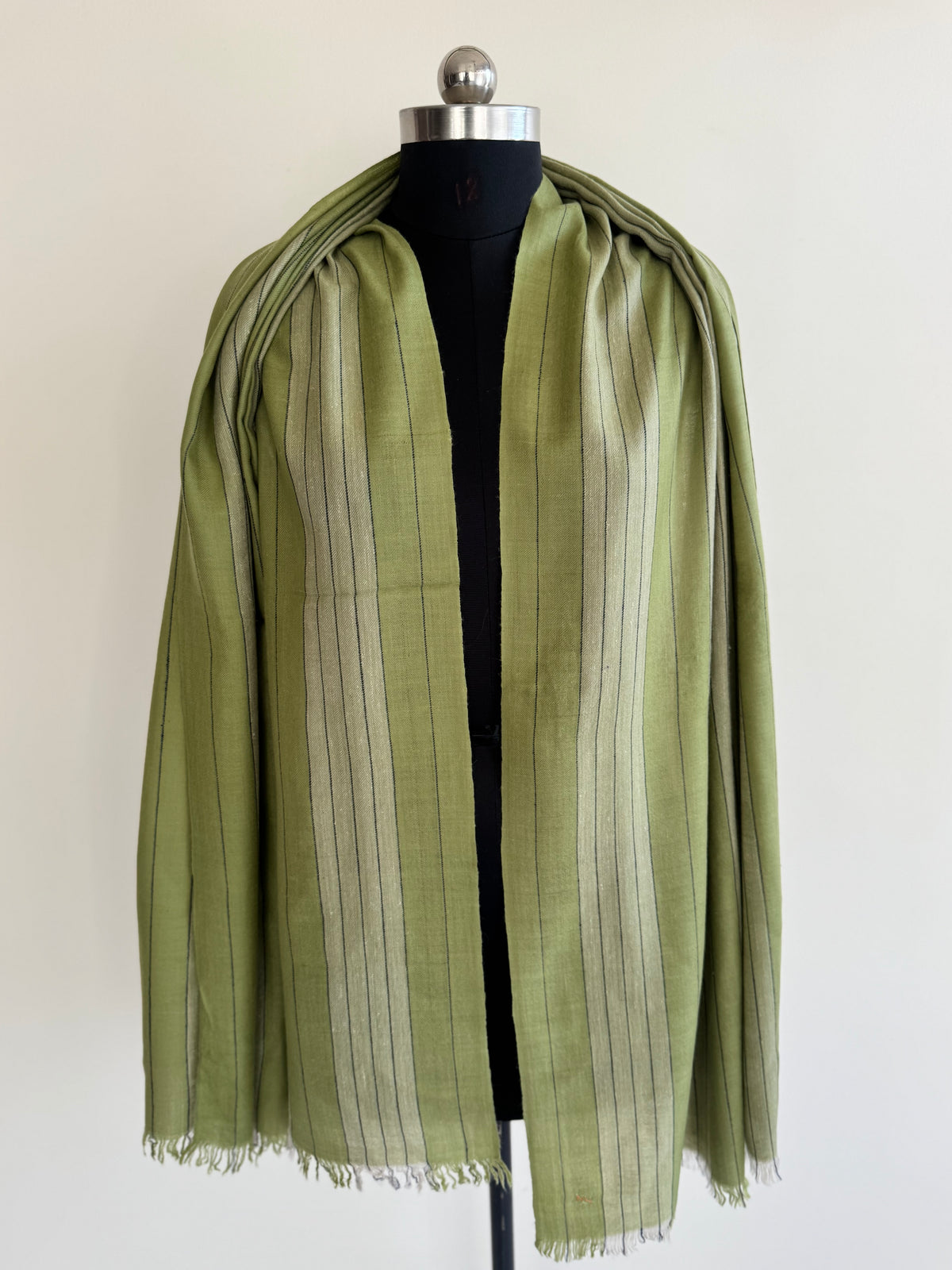 Pashmina Handloom woven strips shawl size 100 x 200 Cm