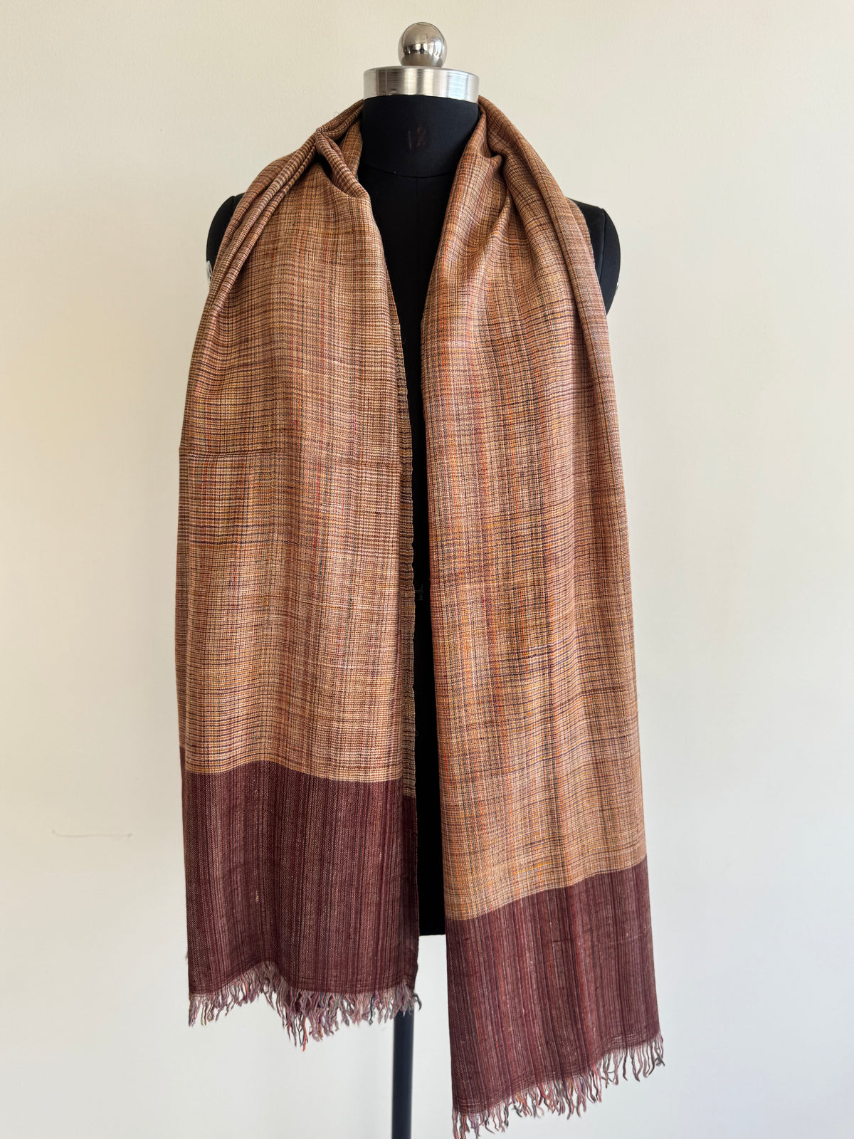 Pashmina Handloom woven ikat shawl size 100 x 200 Cm