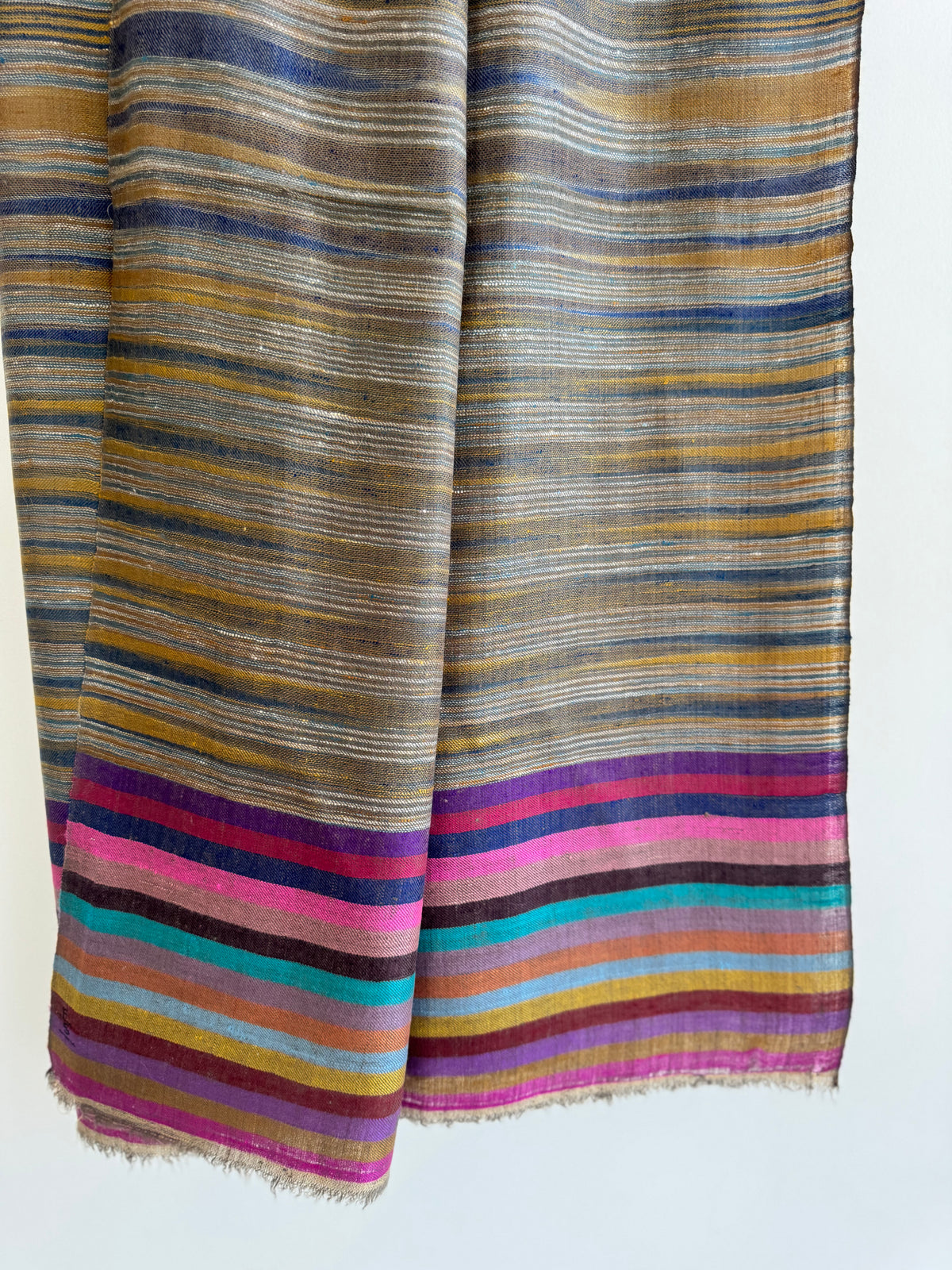 Pashmina Handloom woven ikat shawl size 100 x 200 Cm