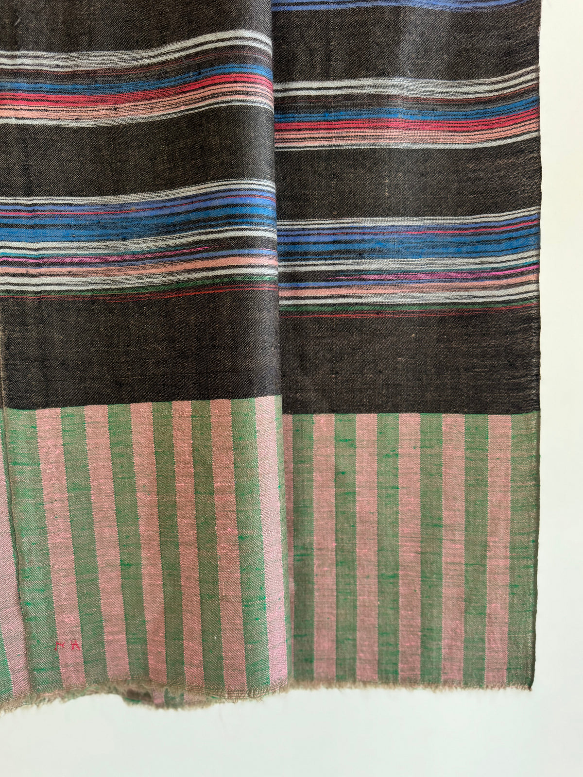 Pashmina Handloom woven strips shawl size 100 x 200 Cm