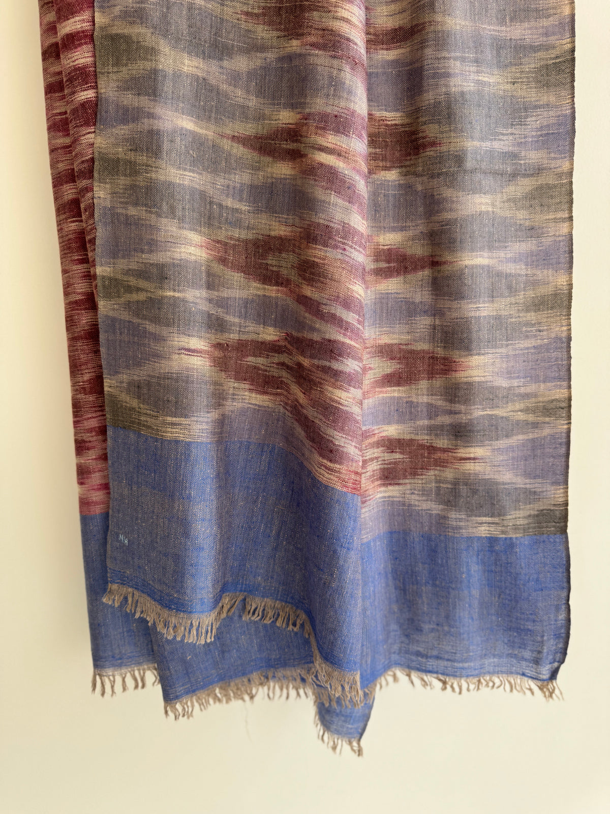 Pashmina Handloom woven ikat shawl size 100 x 200 Cm