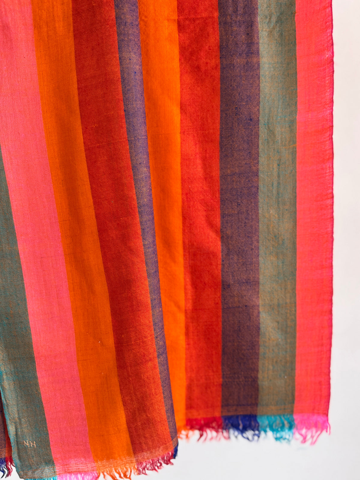 Pashmina Handloom woven strips shawl size 100 x 200 Cm