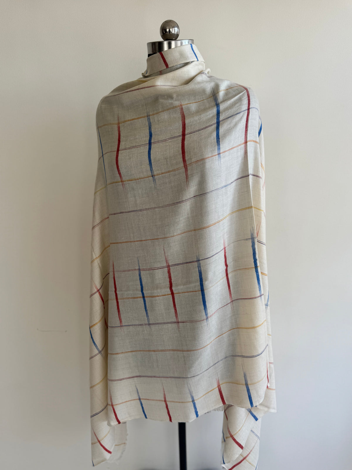 Pashmina Handloom woven stripes shawl size 100 x 200 Cm