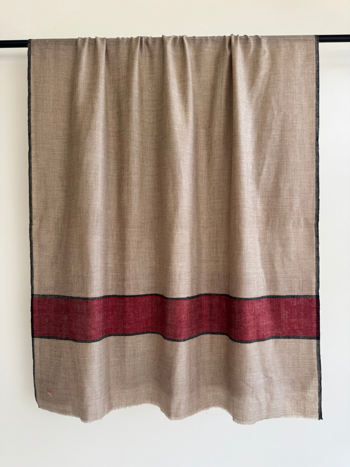 Pashmina Handloom woven strip shawl size 100 x 200 Cm