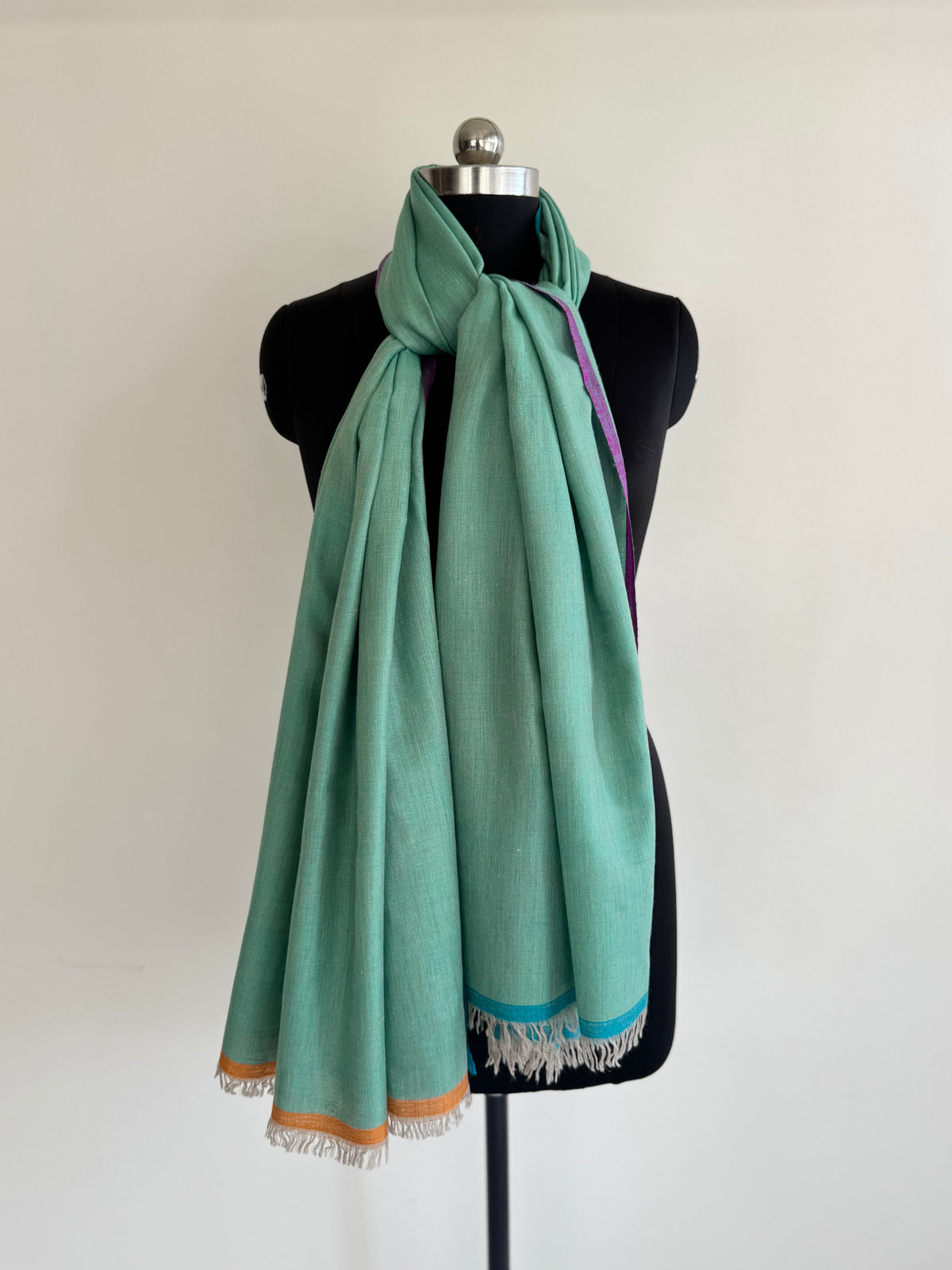 Pashmina Handloom woven strap shawl size 100 x 200 Cm