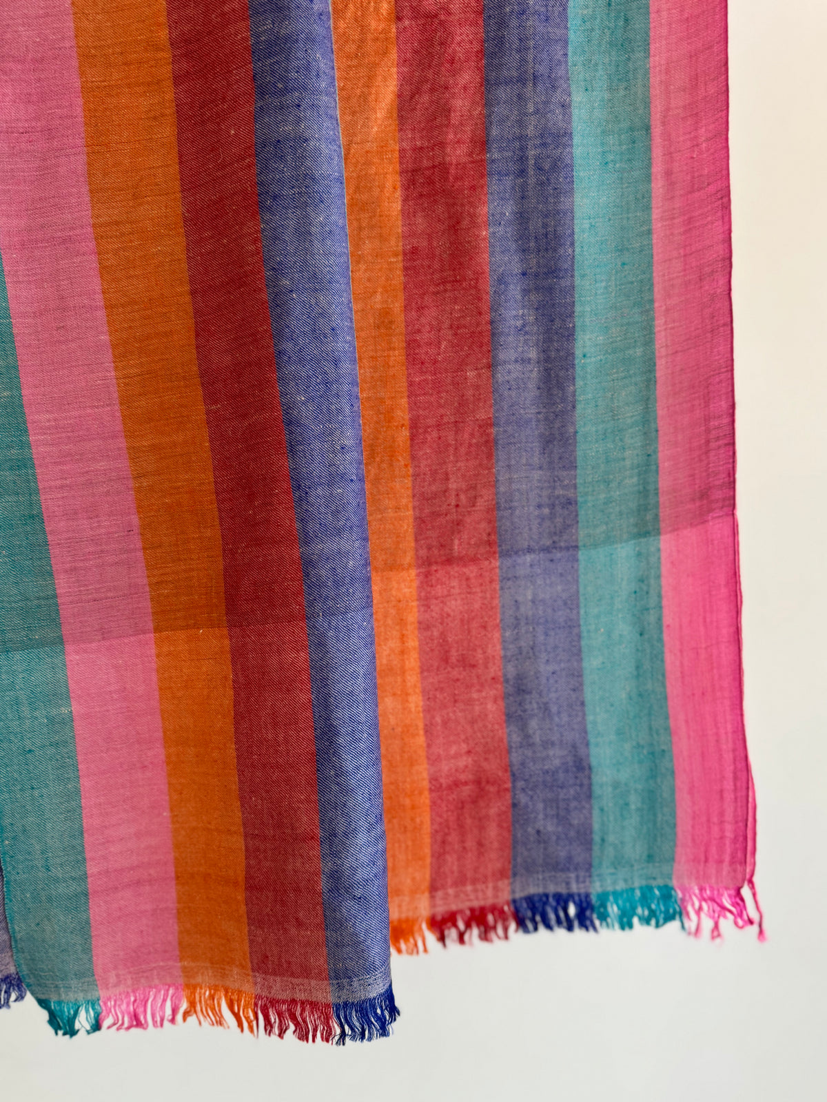 Pashmina Handloom woven strips shawl size 100 x 200 Cm