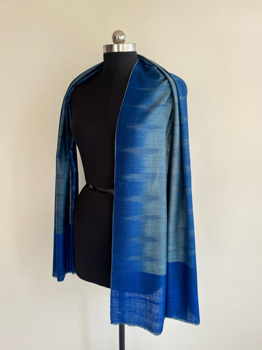 Pashmina Handloom woven ikat shawl size 100 x 200 Cm