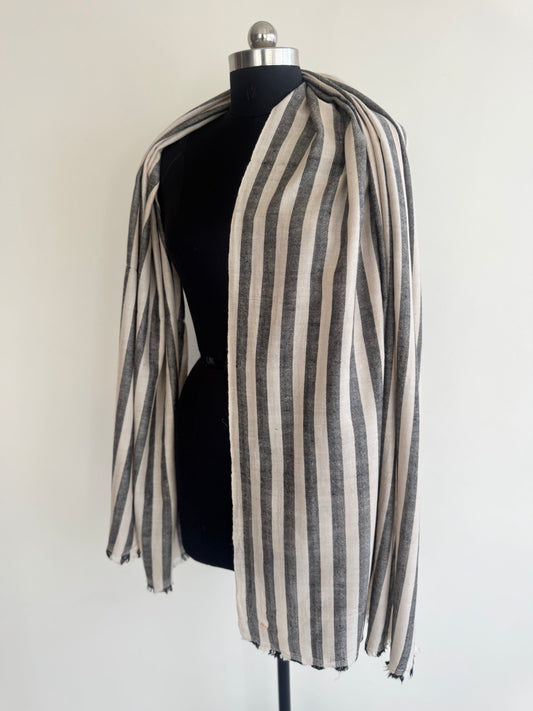 Pashmina Handloom woven strips shawl size 100 x 200 Cm