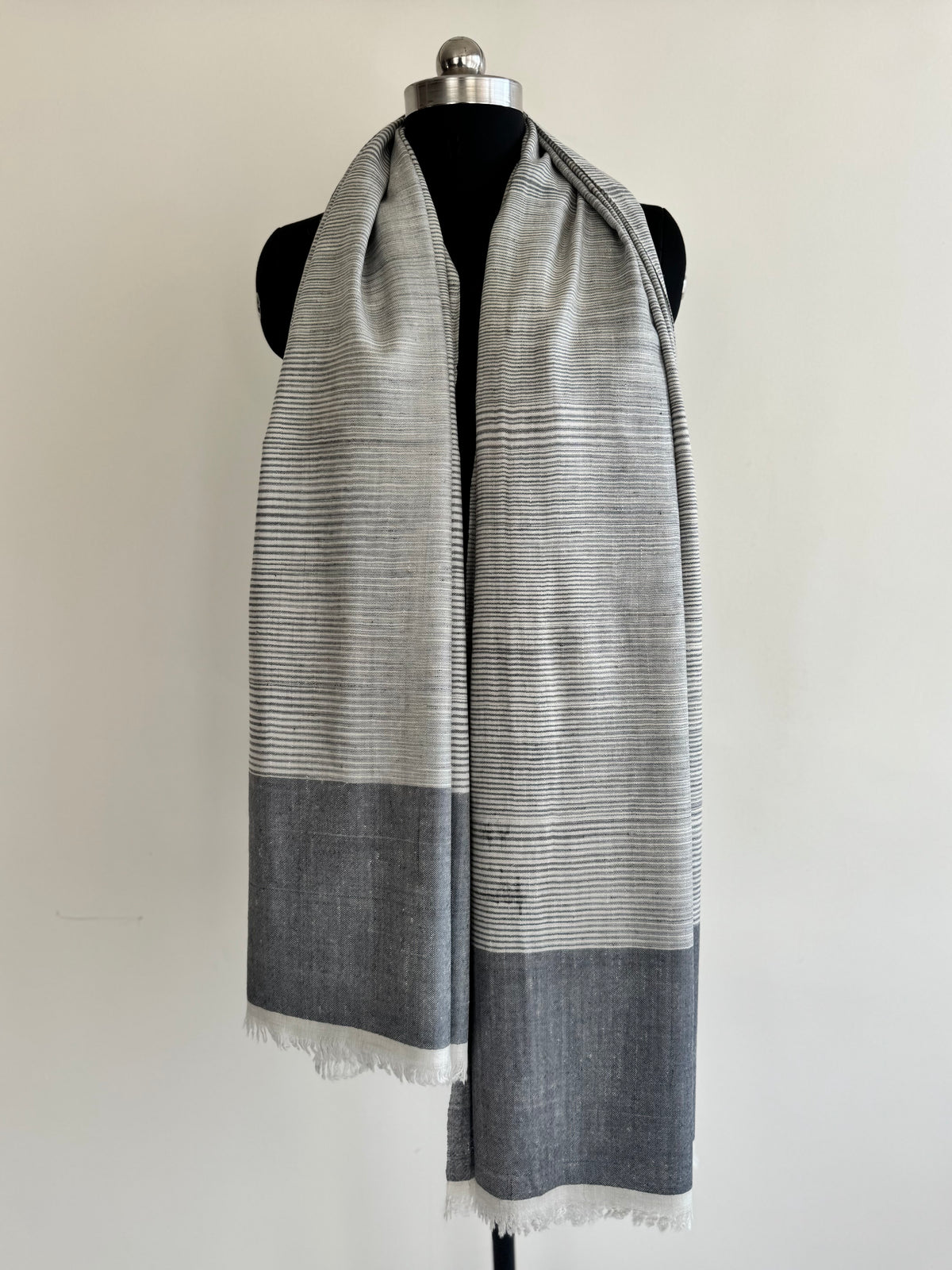 Pashmina Handloom woven strap shawl size 100 x 200 Cm